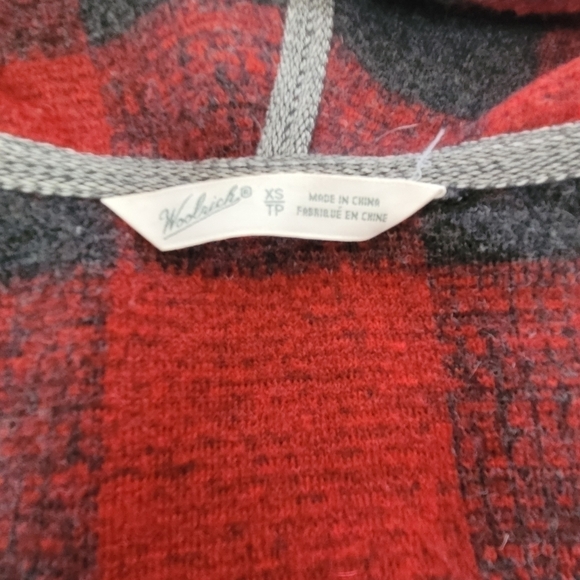 Woolrich Wool Plaid Zipper Jacket with Hood. - Picture 7 of 11